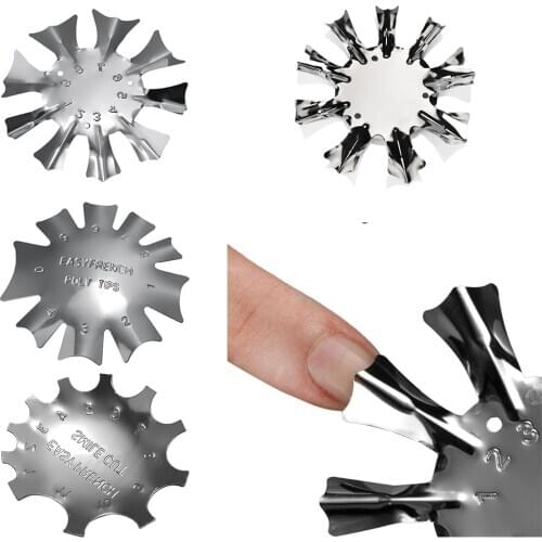 Easy French Line Edge Nail Cutter Stencil Shape Trimmer Clipper Styling Forms Manicure Nail Art Tools