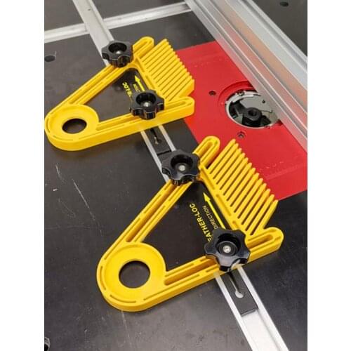 Feather Board Screws Kit Feather Loc Board Set For Woodworking 2 Feather Board 4 Plastic Slide 2Thickener 2Gasket 16 Screw