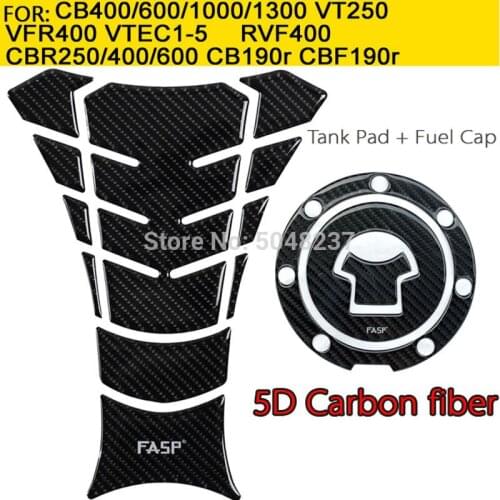 Fuel Tank Cap Decal Pad Sticker Pure Carbon FOR CBR CB RVF VFR NSR