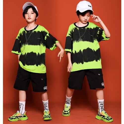 2021 New Kids Jazz Dance Clothes Modern Street Dance Stage Performance Costumes ChildrenS Day Hip-Hop Fashion Clothing DWY5995