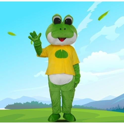 New frog prince mascot costume cute frog mascotte costume cartoon character costume Fancy Dress mascotte carnival costume