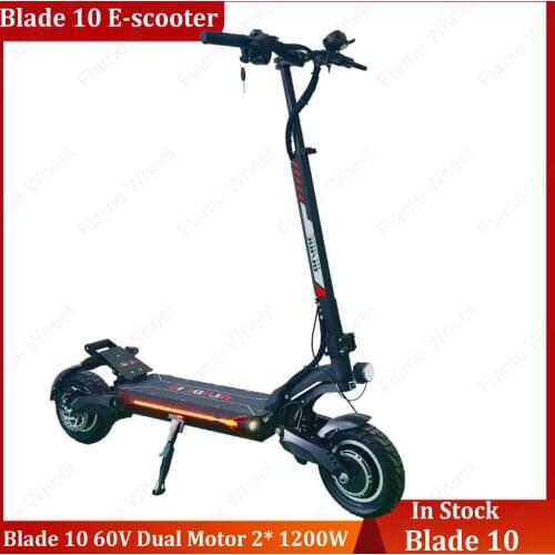 Original BLADE dual motor scooter 60V 20Ah 28Ah 2400W top speed 75km/h foldable electric scooter 10 Inch Dual Motor Skateboard