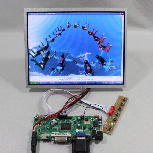 HD MI VGA DVI lcd Control board work with 10.4inch G104X1 L04 1024x768 lcd panel