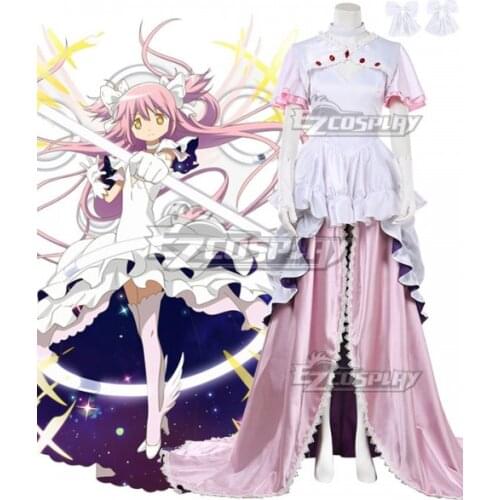Puella Magi Madoka Magica Kaname Madoka Angel Dress Girls Halloween Party Gift Adult Dress Suit Cosplay Costume E001