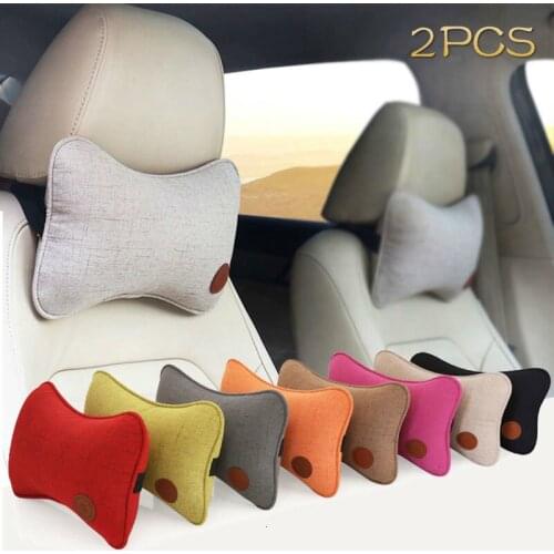 Neck Pillows Car Neck Headrest Breathable Vehicular Pillows Seat Neck Pillows Car-styling auto Accessoriess 29x17cm