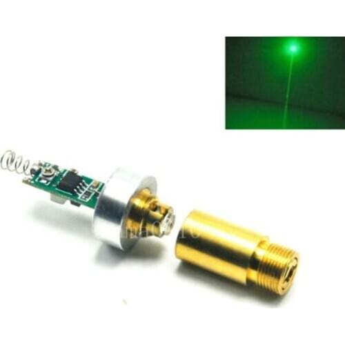 Industrial Brass 50mW 532nm Green Dot Ray Laser Diode Moudle f Pointer/Torch DIY
