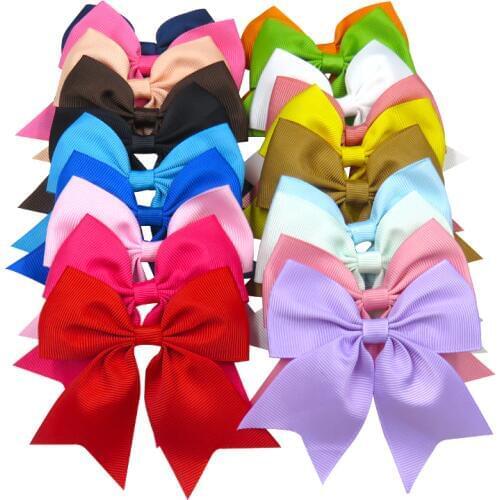 1PCS Swallowtail Ribbon Bow Clip Elastic Hair Bands For Girls Bohemian Hairpins Scrunchy Korean Kids Hair Accessories For Women