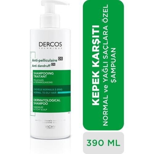 Vichy Dercos Shampoo Dandruff Anti-Normal and Oily Hair 390 ml