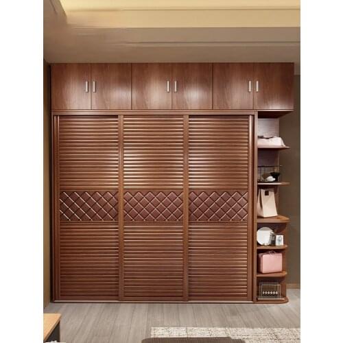 Modern sliding door wardrobe bedroom home overall assembly door-to-door collection wardrobe