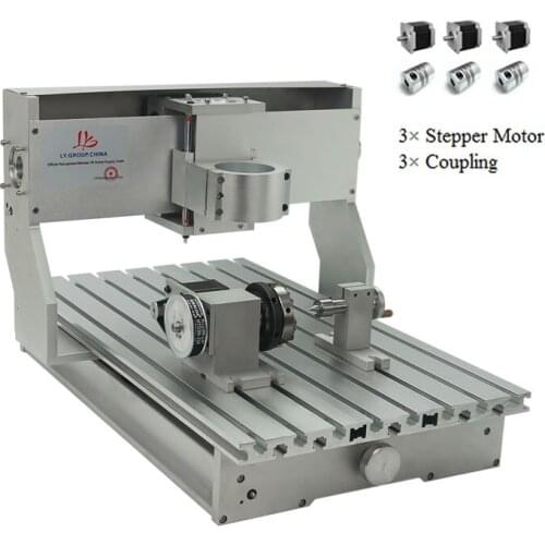 CNC 3040 Rack Engraving Machine Frame 4Axis Kit With Nema23 Stepper Motors CNC Lathe 300x400mm DIY Parts
