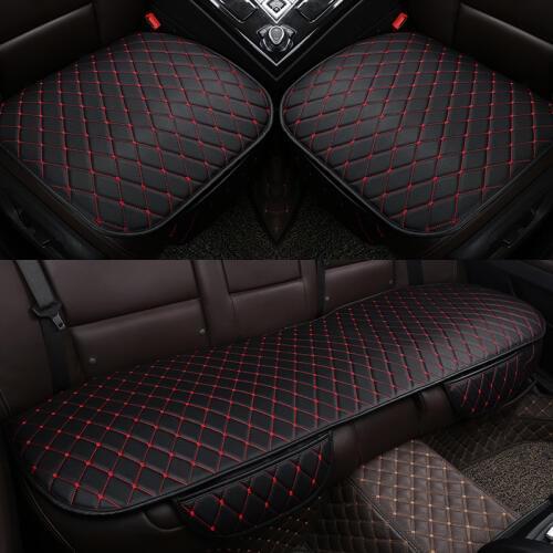 Universal Car Leather Seat Cover Set Front Rear Backseat Cushion Auto Car Chair Seat Protector Mat Pad Car Interior Accessories
