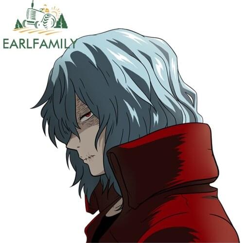 EARLFAMILY 13cm x 12.6cm For My Hero Academia Shigaraki Tomura Vinyl Car Stickers Campervan Decal Funny Waterproof Decoration