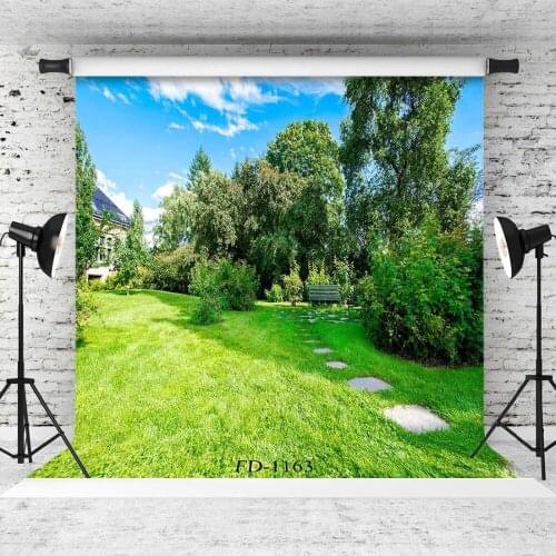 Garden Vinyl Photography Background for Photo Shoot Props Children Kids Baby Shower Cloth Printed Backdrop Photo Studio