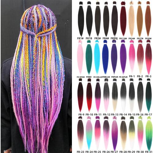 Natifah Easy Jumbo Braid Pre-Stretched Brading Haircrochet hair Kanekalon Hair extensions 26 Inch Hot Water Hair 1/3/5/6 Pcs