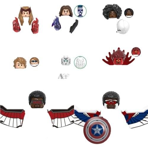 XQYJ Single Sell Movie Series Wizard Doctor Figures Accessories Cloak MOC Head Building Blocks Toys Kids Gifts X0306 X0309 X0313