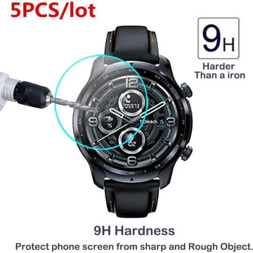 5PCS 9H Tempered Glass For TicWatch Pro 3 Smart Watch Screen Protector Film For TicWatch Pro3 2.5D HD Clear Anti-Scratch Glass