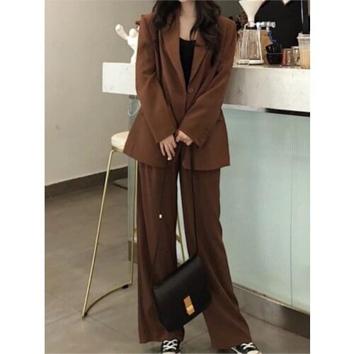 ZHANGKUNLIN Women's Office Trouser Suits