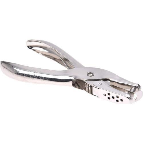 1 PCS School Office Metal Single Hole Puncher Hand Paper Punch Single Hole Scrapbooking Punches 8 Pages All Metal Materials