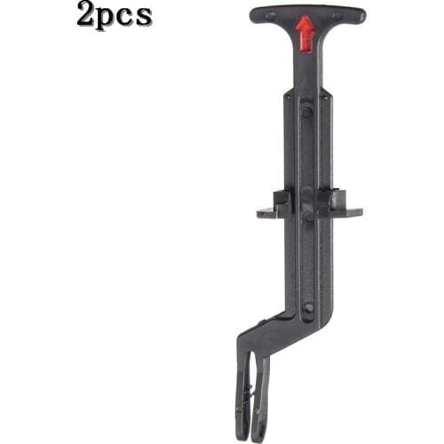 2pc/Set Bonnet Hood Release Rod Lock Latch Black Handle 3B0823593 For VW Passat B5 B5.5 1998 1999 2000 2001 2002 2003 2004