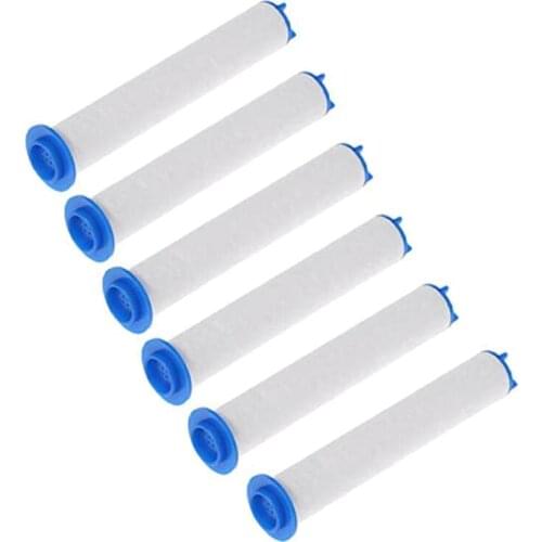 6 Pieces of High Pressure Hand-Held Water Shower Filter Bathroom Bath Shower Filter Core Water Purification