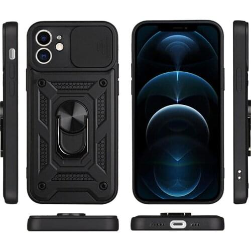 Phone Case For Iphone 12 11 Xs Pro Max Play Power Stylus Edges Cover For Iphone Xr X 8 7 Plus Se Armor Ring Holder Lens Protect