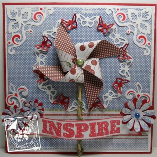 DIY Scrapbooking Albums Make 3D Windmill Cutting Dies Cutter Kit Template Childhood Memories Windmill Cutter Dies Cutting Set