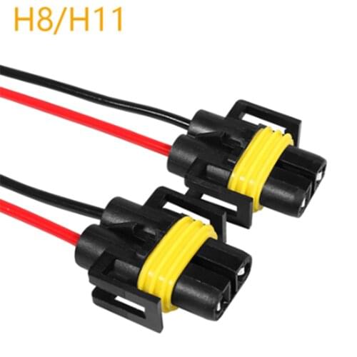 For H8 H11 9005 HB3 9006 HB4 Car Headlight Wiring Light Wire Harness Fog Light Socket Wire Bulb Base Bracket Adapter Accessory