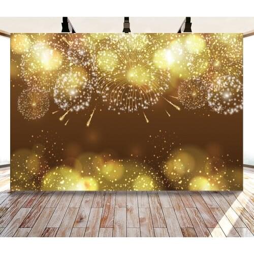 Yeele Gold Light Bokeh Photocall Fireworks Glitters Photography Backdrop Personalized Photographic Backgrounds For Photo Studio