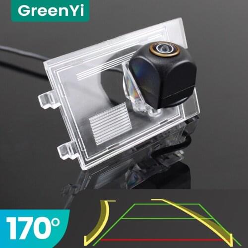 GreenYi Trajectory 170° AHD Car Rear View Camera for Jeep Compass Liberty Patriot Grand Cherokee 2009-2015 Night Vision 4 Pin