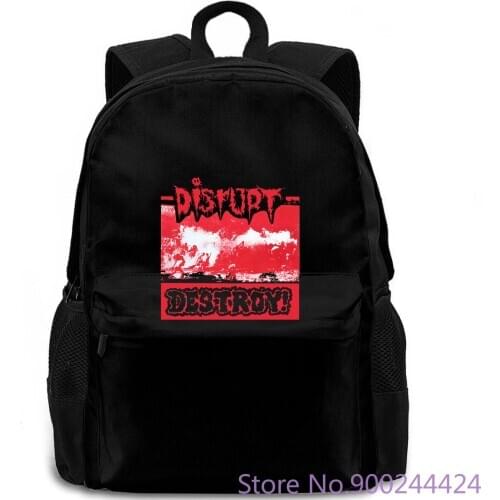 Dirsupt Destroy! white powerviolence grindcore all sizes backpack