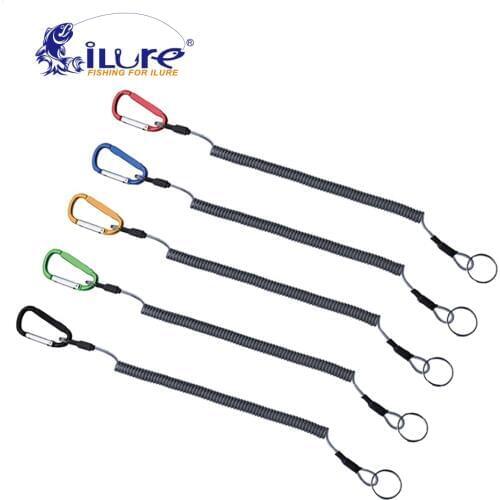 ILure 5pcs/lot Fishing Tools Retention Rope Built-in Protector Elastic Rope Line Fishing Tackle Accessories