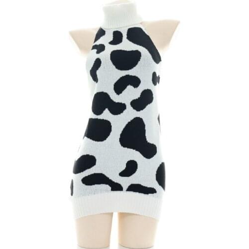 JIMIKO New Japanese girl cow anime cosplay costumes Kawaii virgin murder sweater Cos Tankini Lolita hot lingeries erotic 2021