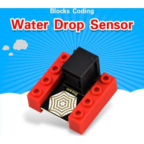 Kidsbits Blocks Coding Water Drop Sensor Raindrops module widespread rain weather module For Arduino STEM Programming Education