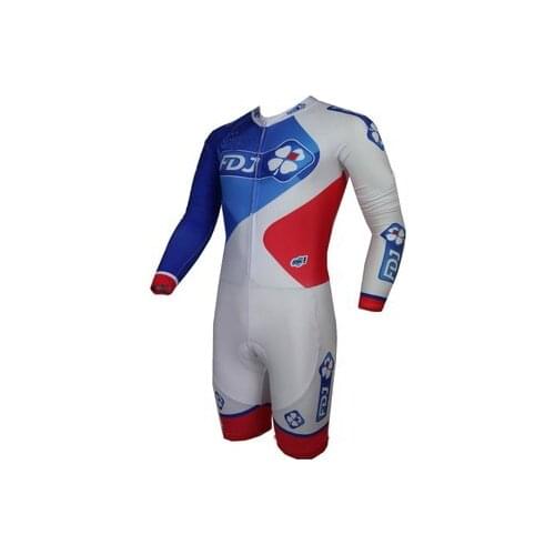 2015 FDJ TEAM Skinsuit Bodysuit Summer Cycling LONG Jersey Sets Bicycle Clothing MTB Maillot Ropa Ciclismo