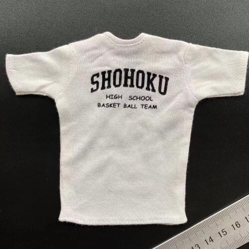 Best Sell 1/6 Scale Trendy For Basketball Boys White T-Shirt 12" Soldier Doll Figures For Collection