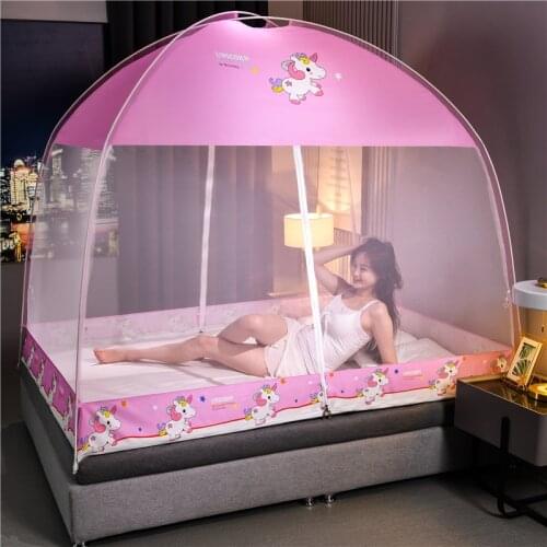 New Mongolian Yurt Mosquito Net Summer Portable Dust-proof Foldable Mosquito Control Mosquito Net Lightweight Camping Tent Sleep