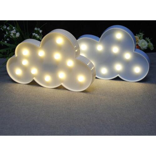 Novelty Children Rechargeable Bedroom Cloud Battery Powered LED Kids Room Cloud Lamp Child Baby Sleeping Night Light