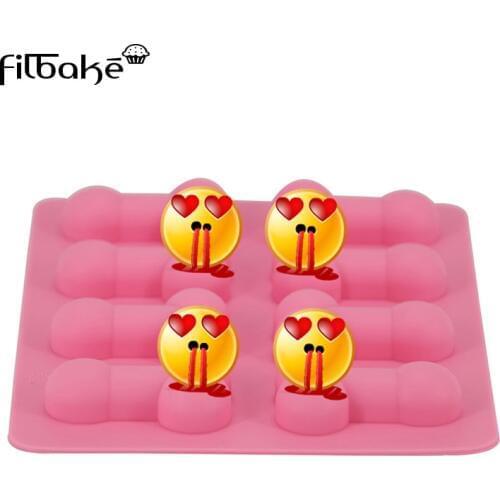 Novelty Gag Gift Penis Funny Sexy Silicone Ice Cube Chocolate Soap Tray Cake Mold Silicone Adult Party DIY Cake Decorating Tool