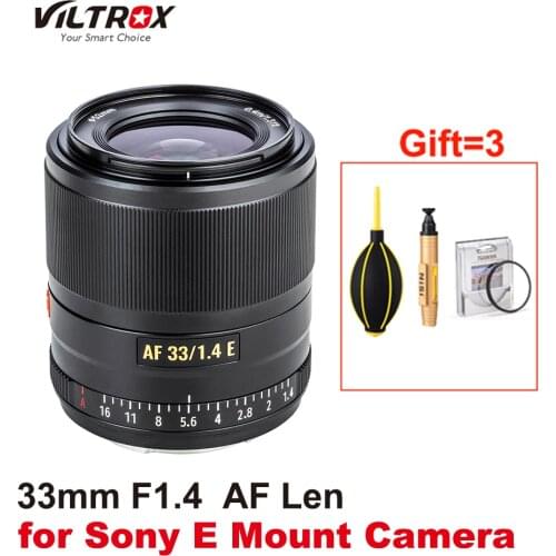 Viltrox 33mm F1.4 STM Auto Focus Lens APS-C for Sony E-mount Mirrorless Camera A7M3 A9 A7RII A7C A7II A6600 A6500 A6300 A7 NEX-6