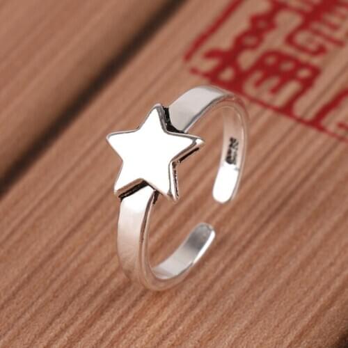 Original Design Popular Star Finger Ring Simple Rings for Women Wedding Engagement Jewelry Gifts
