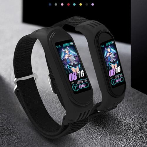 2021New Nylon Strap For Xiaomi Mi Band 3 4 Breathable Bracelet Wristband Replacement Wrist band For XiaoMi Band 5 6 band strap