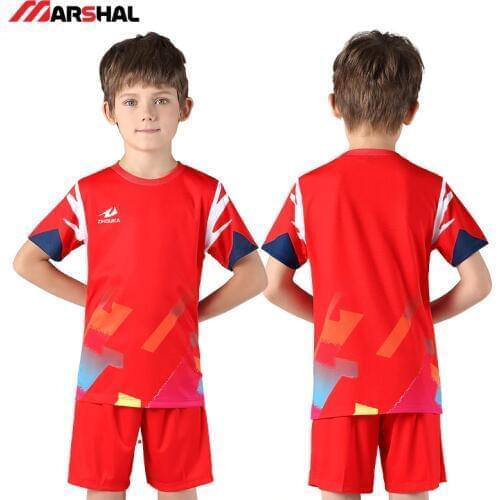 Custom Sportswear Soccer Jerseys Football Wear Uniforme Futebol For Children Kids Team Goalkeeper Football Form goleiro