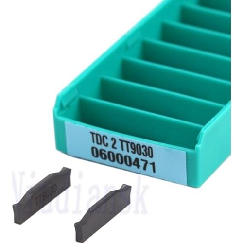 TDC2 TT9030 TDC3 TT9030 TDC4 TT9030 Slotting Carbide Inserts CNC Lathe Tools Grooving Turning Tool Stainless Steel Cuttting Tool