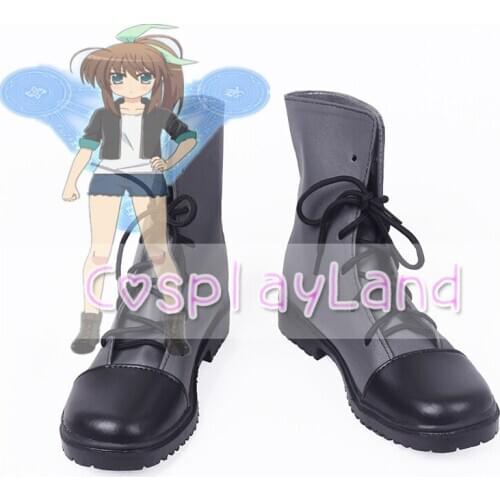 Magical Girl Lyrical Nanoha ViVid Strike! Fuuka Cosplay Boots Shoes for Adult Women Shoes Accessories Custom Made Coaplay Shoes