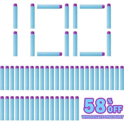100PCS Refill Darts For Nerf Bullets Soft Hollow Hole Head 7.2cm Foam Ammo For Nerf Accessories Toy Gun Blasters for Nerf Series