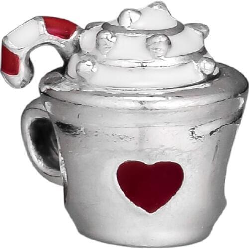 Fits Pandora Bracelet Genuine 925 Sterling Silver Warm Cocoa Charm Beads for Jewelry Making Party Gifts for Women kralen