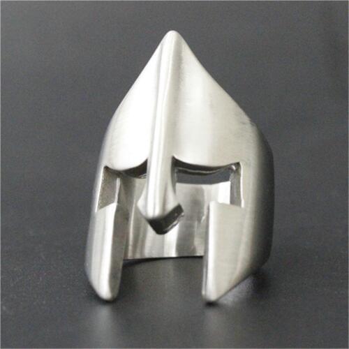 1pc Support Dropship Polishing Mask Ring 316L Stainless Steel Fashion Boys Mens Soldier Mask Ring