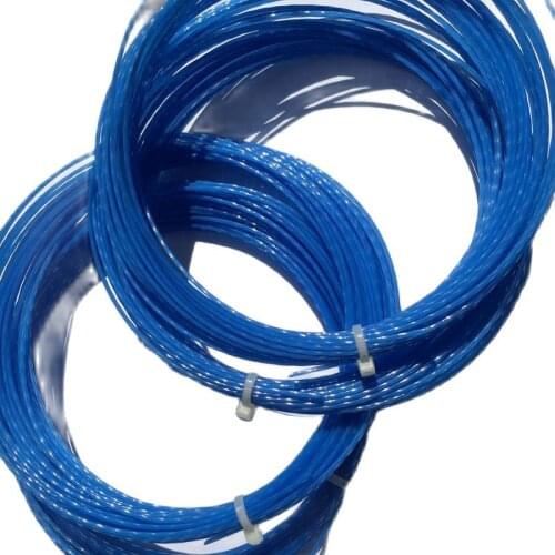 1 pc Free shipping (Blue) Hexaspin twister polyester tennis strings 1.23mm 16G tennis racket string