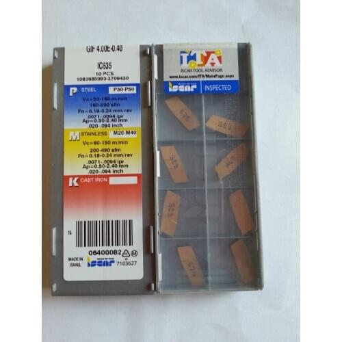 10PCS CARBIDE INSERT GIF4.00E-0.40 IC635