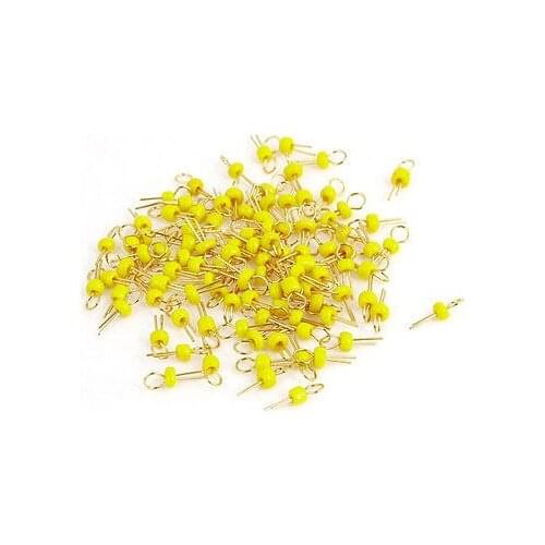 100 x Yellow Gold Tone Soldering PCB Board Test Point Pin Replacement